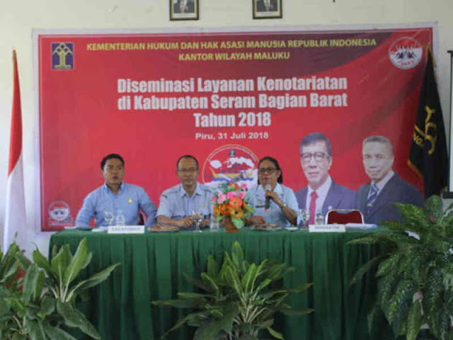 KemenkumHAM Maluku Gelar Diseminasi Layanan Kenotariatan di SBB KemenkumHAM Maluku Gelar Diseminasi Layanan Kenotariatan di SBB