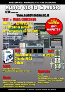 Audio Video & Music 5 - Settembre 2008 | TRUE PDF | Mensile | Professionisti | Audio Recording | Software | Hardware