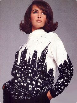 Sweter w Nowy York  z darmowym wzorem