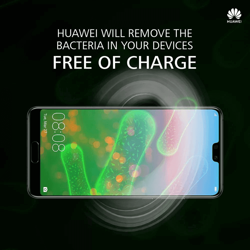 Huawei's new service is to remove bacteria from your smartphone? 