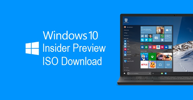 Windows 10 Insider Preview ISO Files Free Download