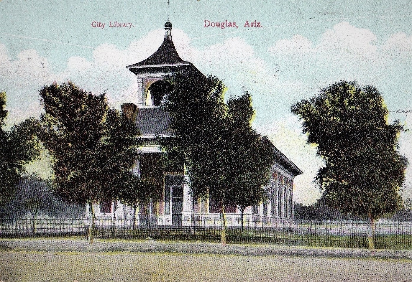 Library Postcards City Library, Douglas, Arizona, 1908