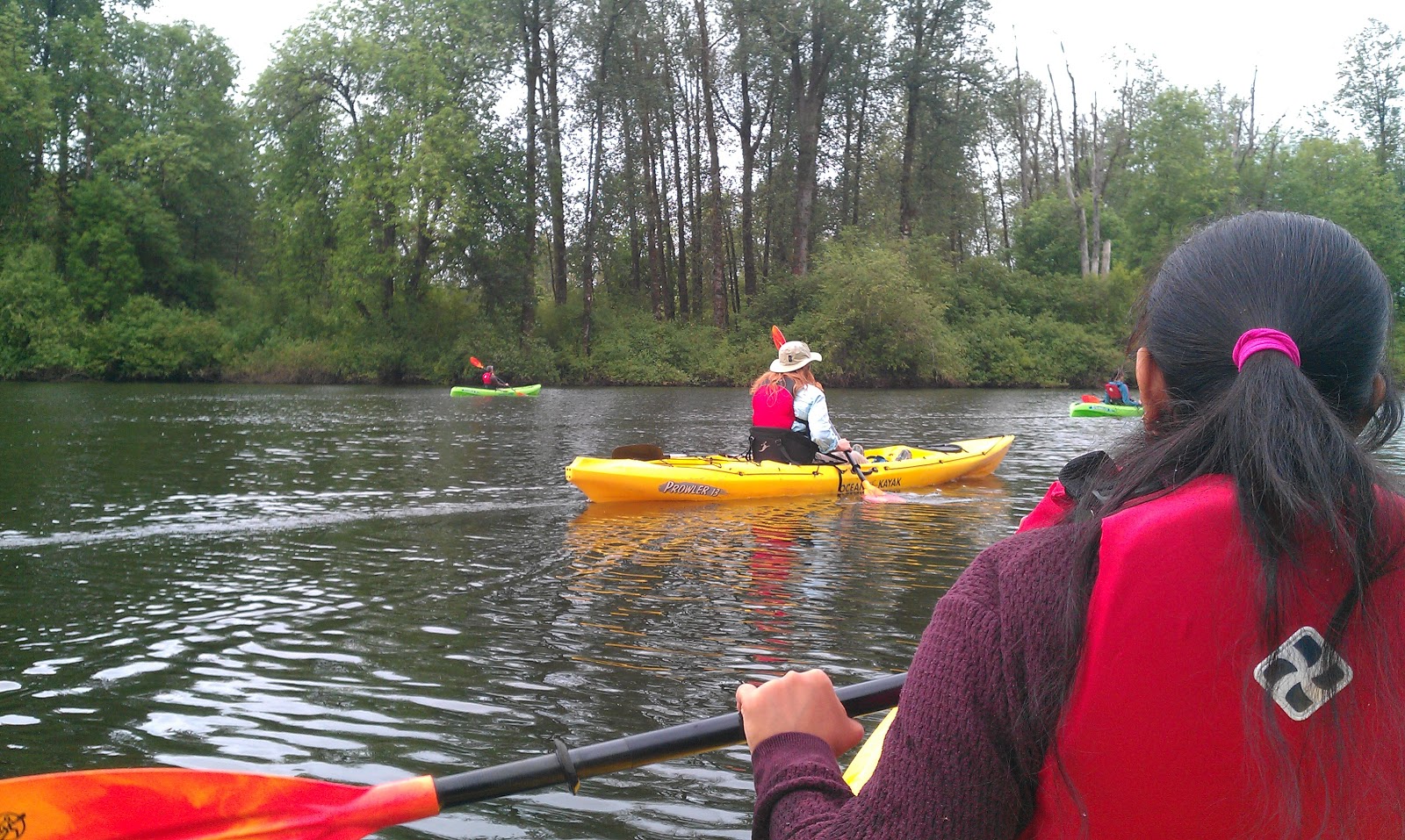 Raghu is here Kayaking in longview Washington