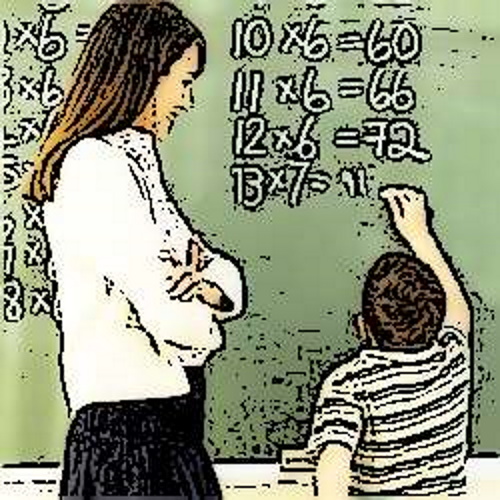 Se você conhece o autor desta imagem, por favor nos informe para que possamos atribuir-lhe os devidos créditos. Obrigado. Professora dando aula. #PraCegoVer