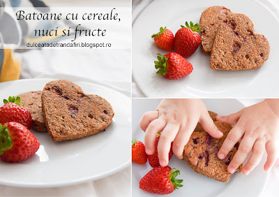 Batoane cu cereale, nuci si fructe (fara ou si fara lactate)