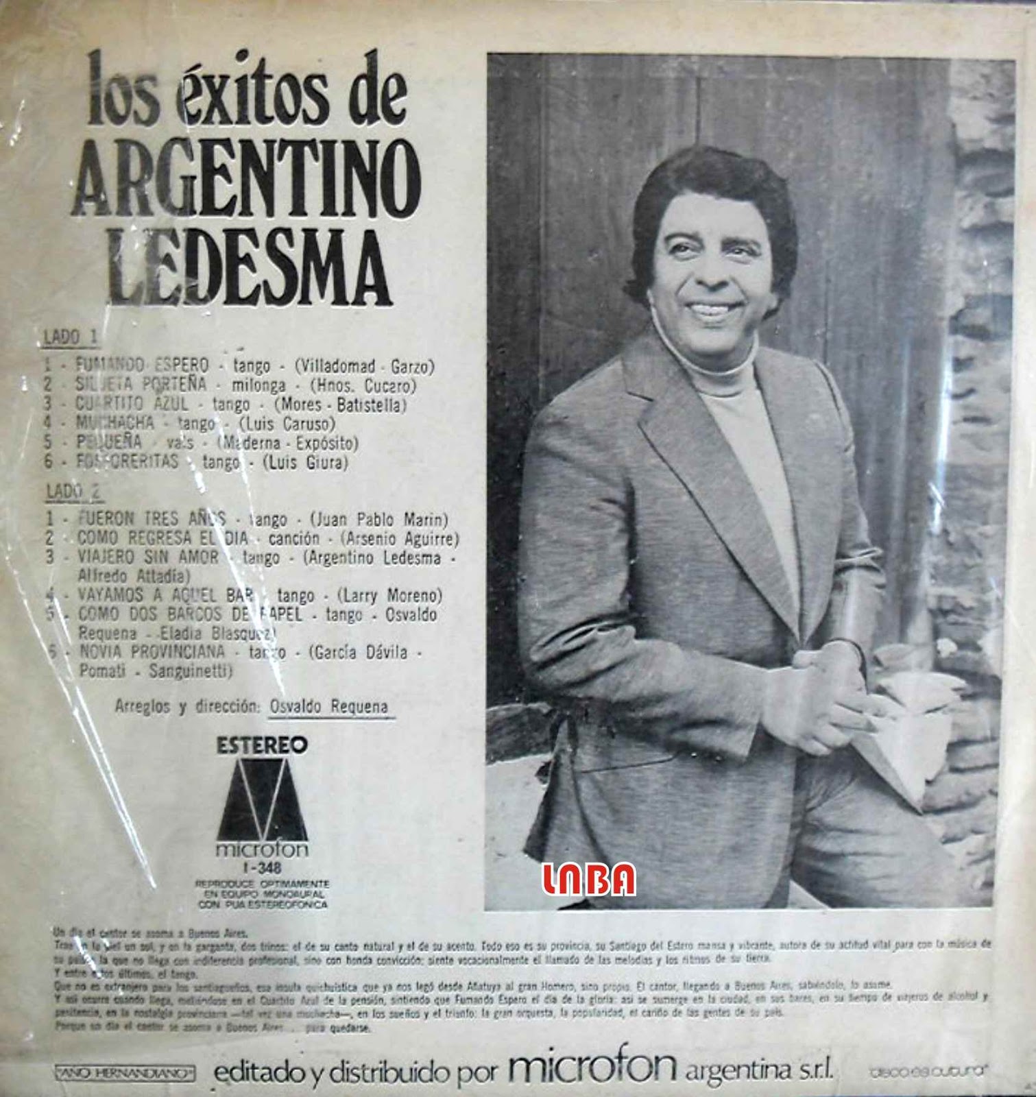 La nova Botica del Aleman. Tango Argentino Ledesma Los éxitos de…