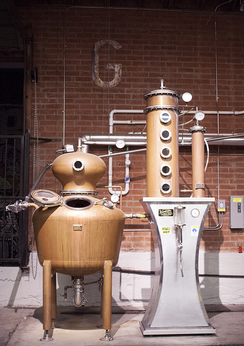Green Bar Distillery, Organic Distillery, Downtown Los Angeles