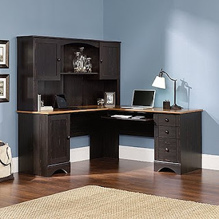 L Desks Reviews: L Shaped Desk With Hutch