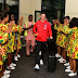 Atletico Madrid & Super Eagles Arrives Oyo Ahead Of Friendly - See How Ladies Welcomed Atletico Players