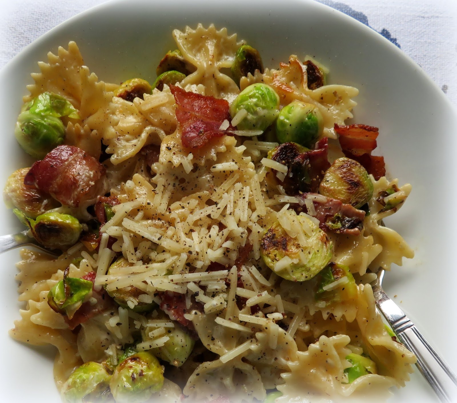 The English Kitchen Bow Tie Pasta with Sprouts & Bacon