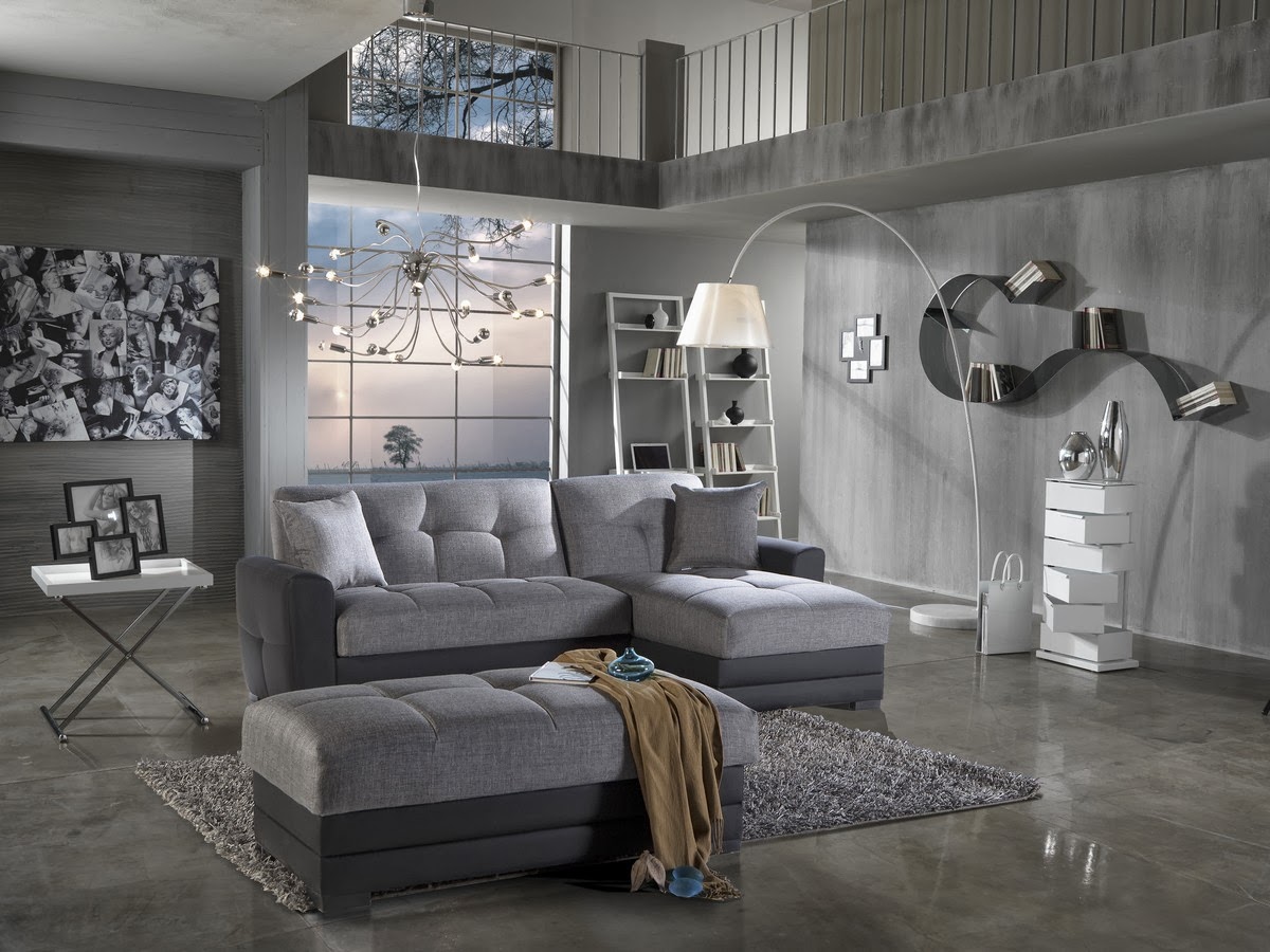 Salas modernas color gris - Salas con estilo