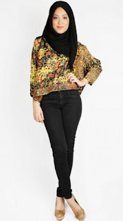 Model baju batik atasan muslim Model baju batik atasan muslim