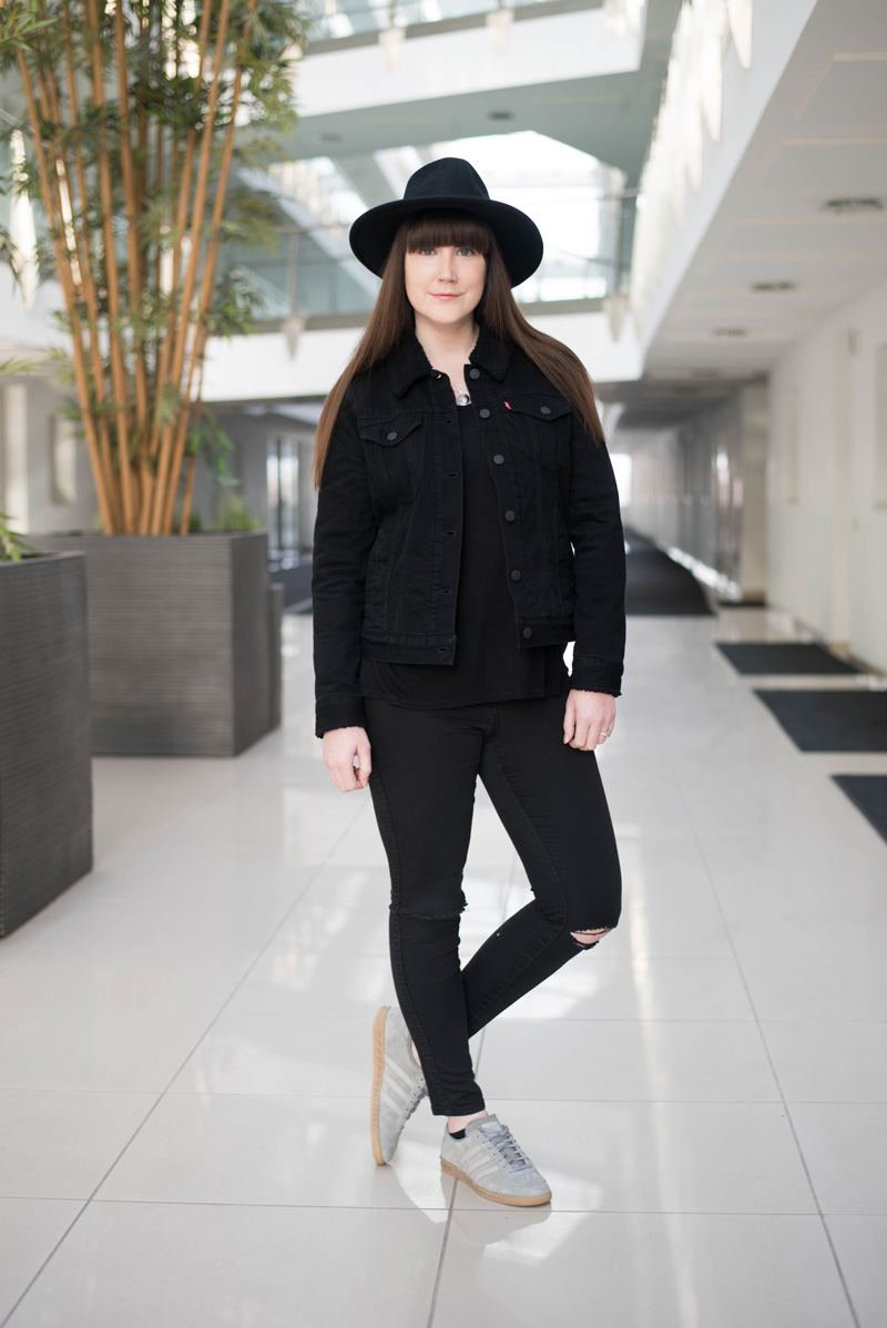 black levi jacket womens