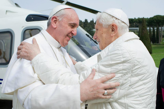 Two Popes Meet