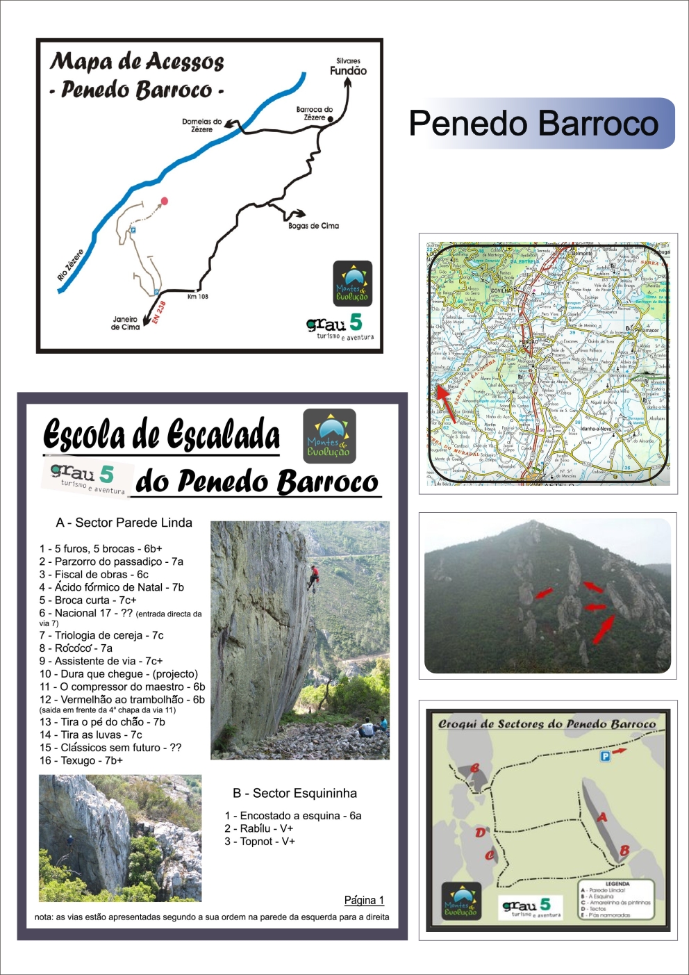 CLIMBING PORTUGAL PENEDO BARROCO Barroca (Fundão)