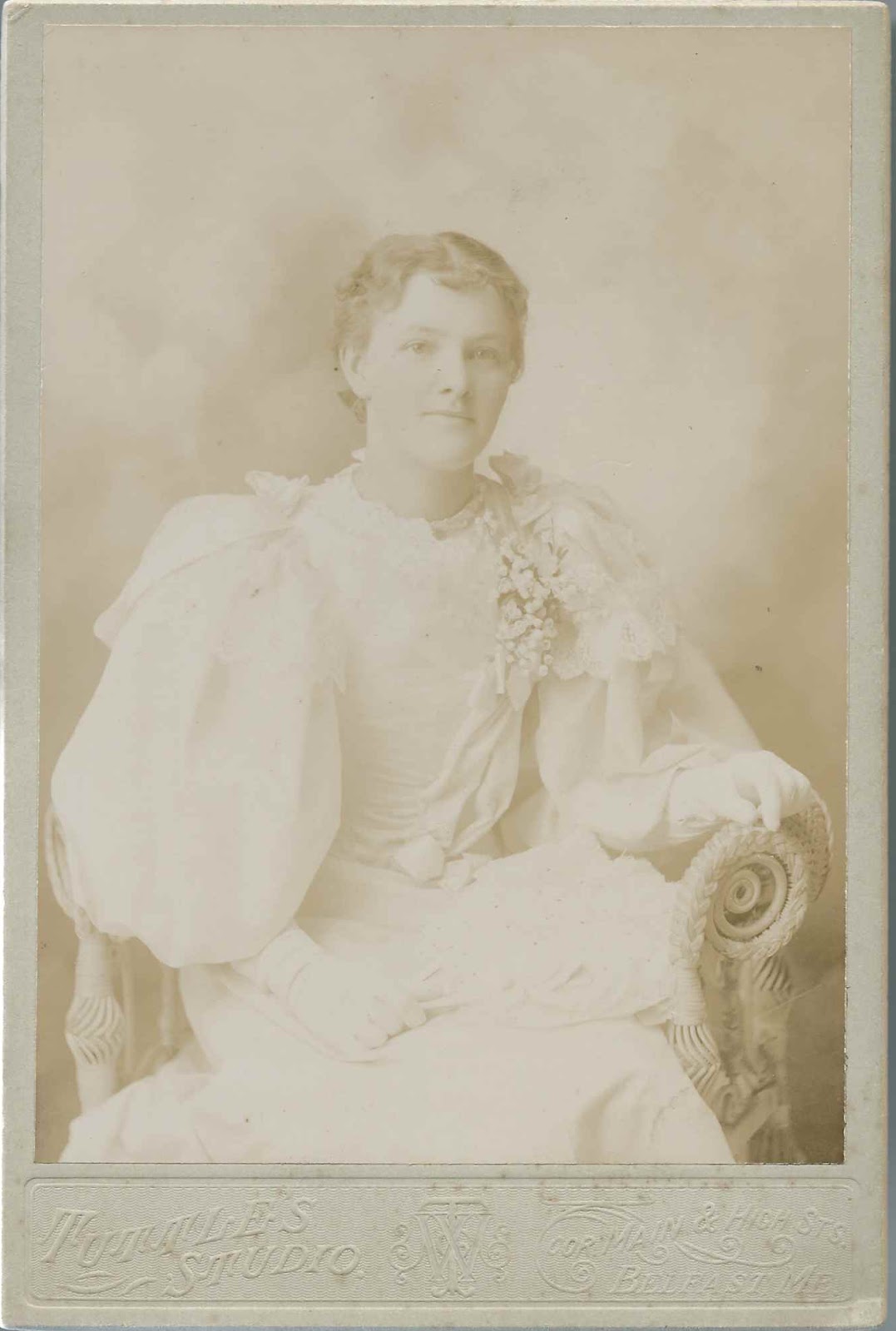 Heirlooms Reunited c1896 Photograph, Possibly Graduation Photograph