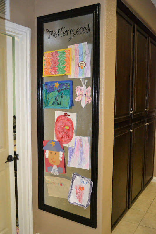 Inspiration organization kid s artwork display board
