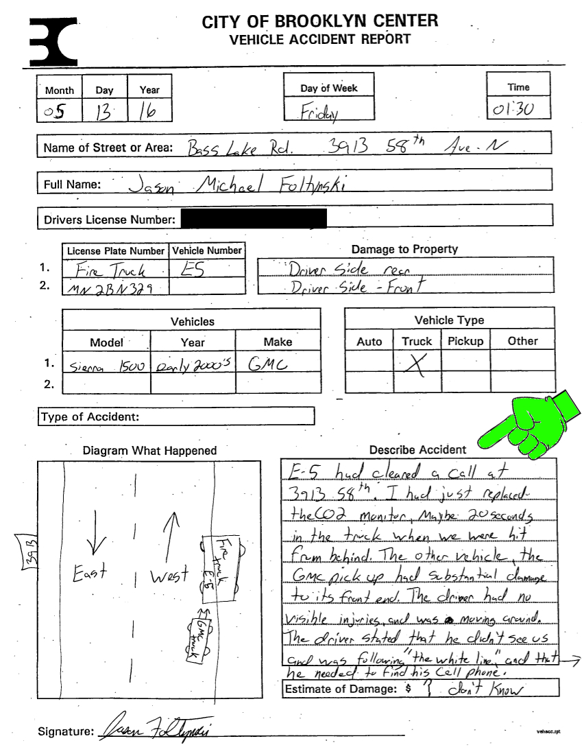 lion news update on hennepin co sheriff rich staneks son ryan mn accident report form