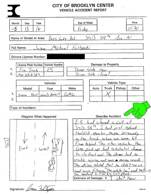 lion news update on hennepin co sheriff rich stanek 39 s incident report vs accident report