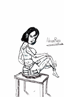 Una Chica sentandose, mostrando su angulo mas sexy Chica Sentada