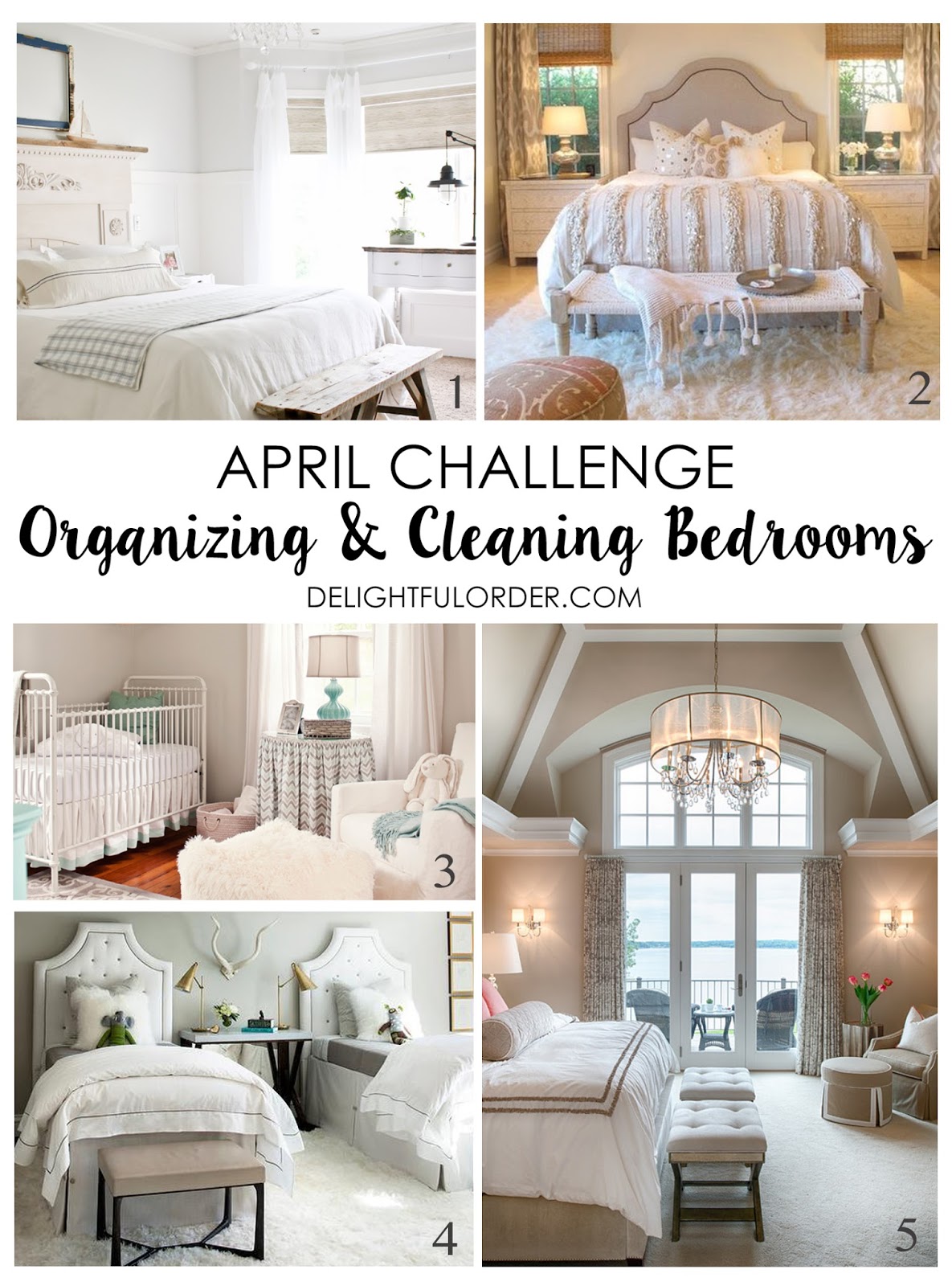 Delightful Order: April Challenge: Organizing & Cleaning Bedrooms
