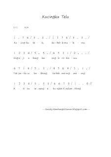 not lagu kucingku telu