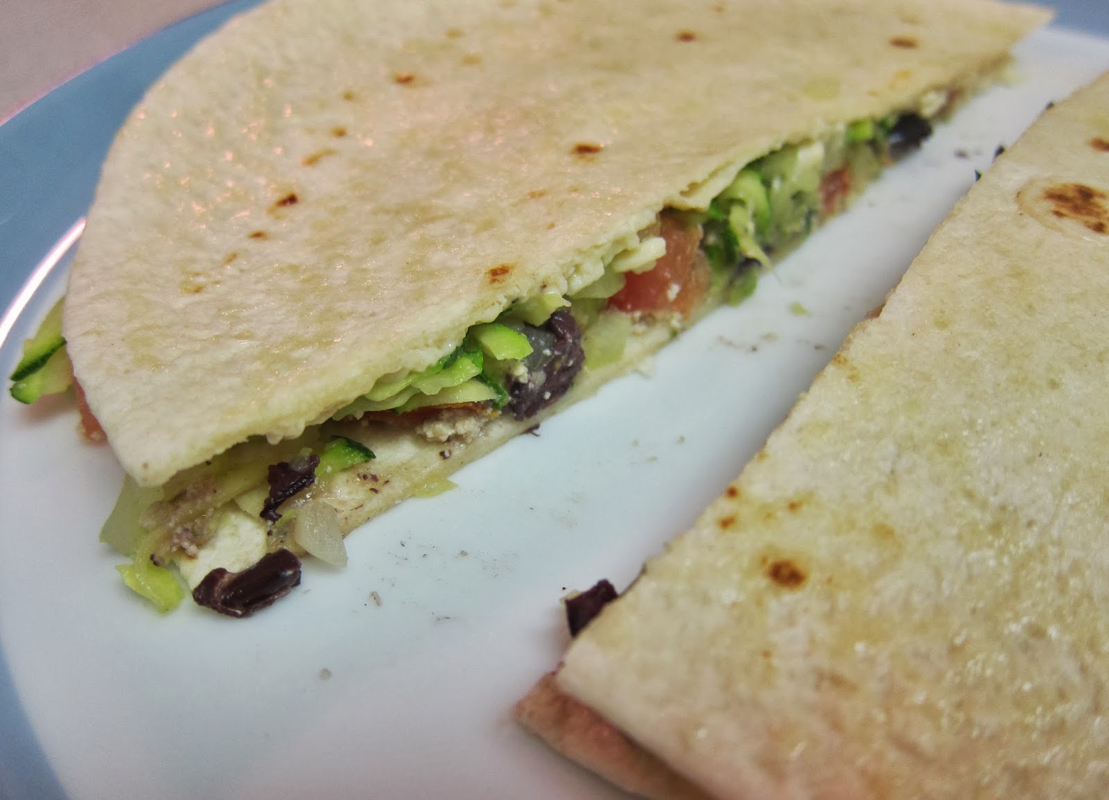 The Vegan Chronicle Zucchini, Olive, and Cheese Quesadillas