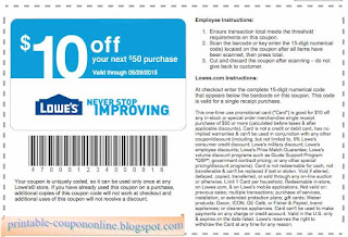 Free Printable Lowes Coupons Free Printable Lowes Coupons