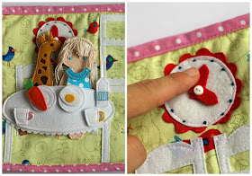 Dollhouse for Lizuca. Handmade fabric/felt dollhouse quiet book for girls