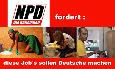 Nazi Plakate lustig NPD-Plakate lustig