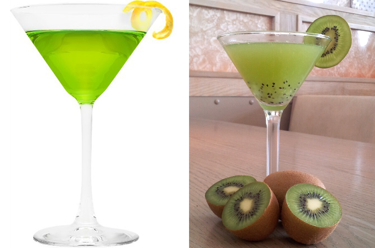 Midori Mebuki Cocktail and Amuse Vert Cocktail