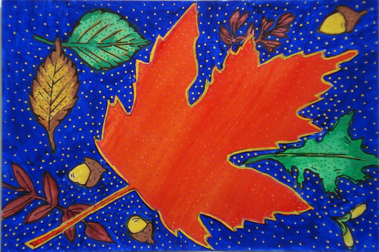 Mail me some art: LEAVES - Part 3