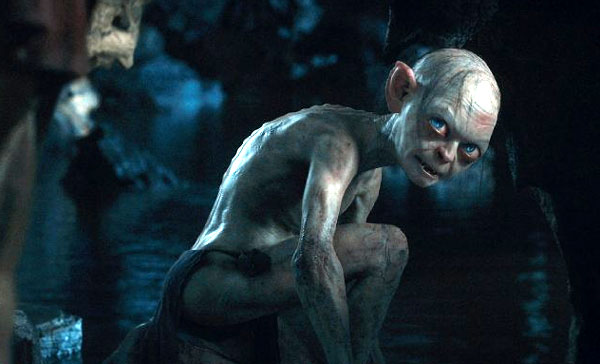 Andy Serkis as Gollum The Hobbit 2012 movieloversreviews.filminspector.com