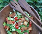Fattoush: Traditional Middle Eastern Salad (A Veggie Venture)
