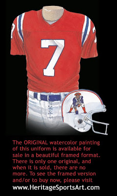 New England Patriots 1985 uniform
