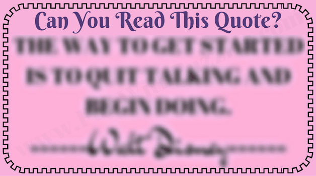 Blurred Quote Reading Challenge