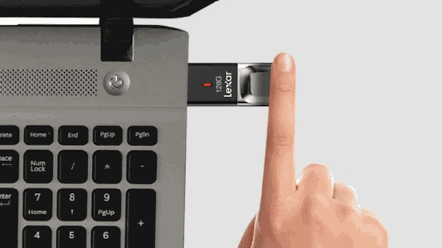 USB con lector de huellas dactilares