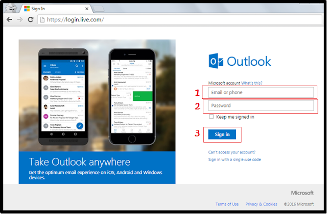outlook entrar
