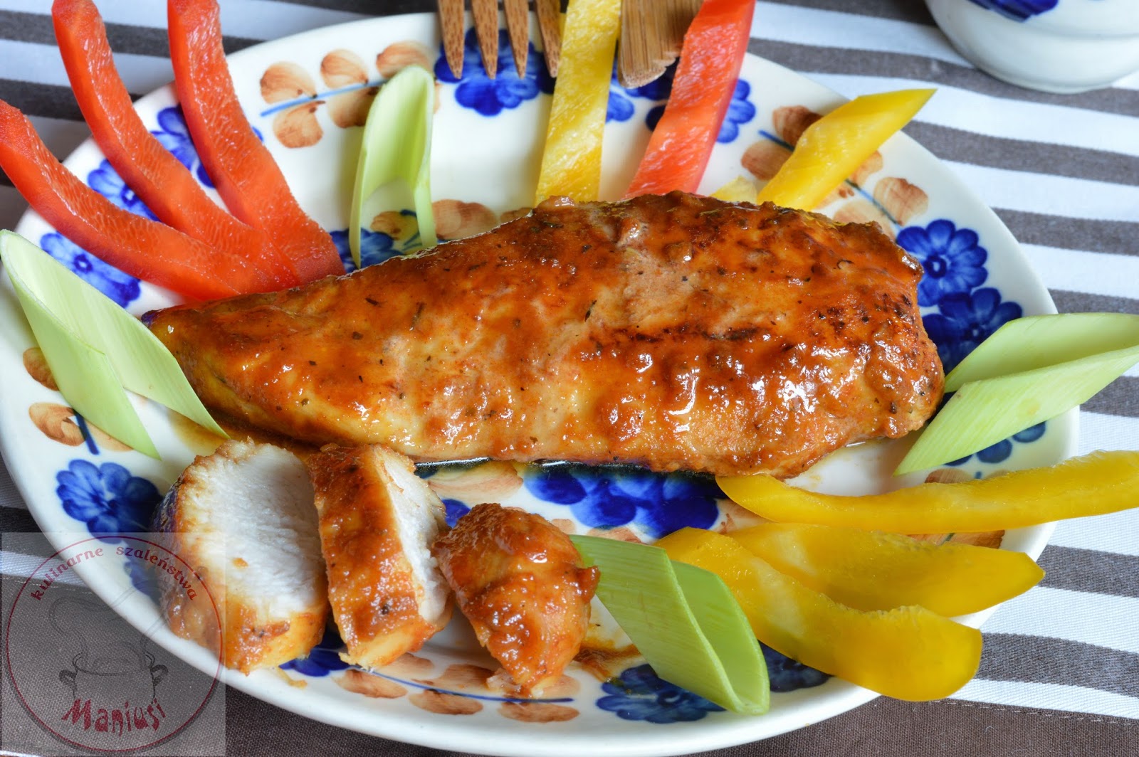 Filet z kurczaka w marynacie z miodu i sosu sojowego