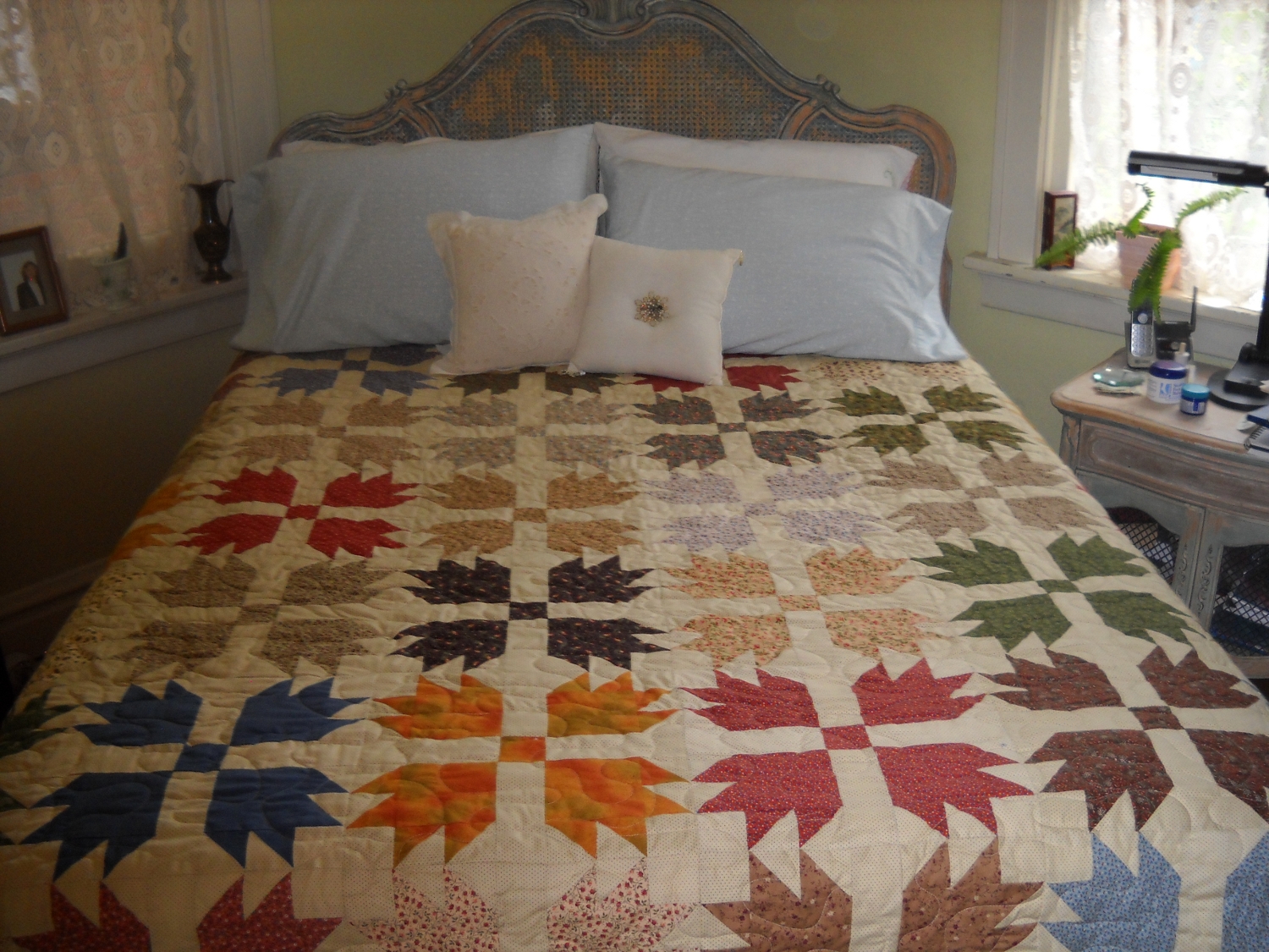 The Quilted Post Finished Bear Claw Quilt