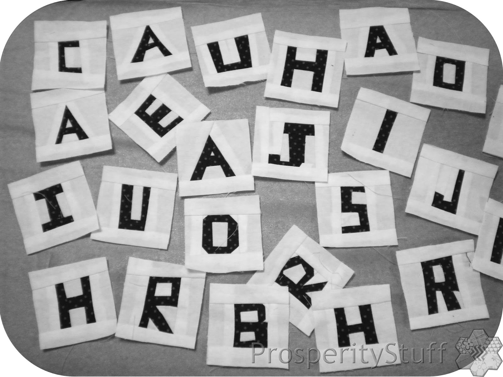 ProsperityStuff Quilts Quilt Letters, again