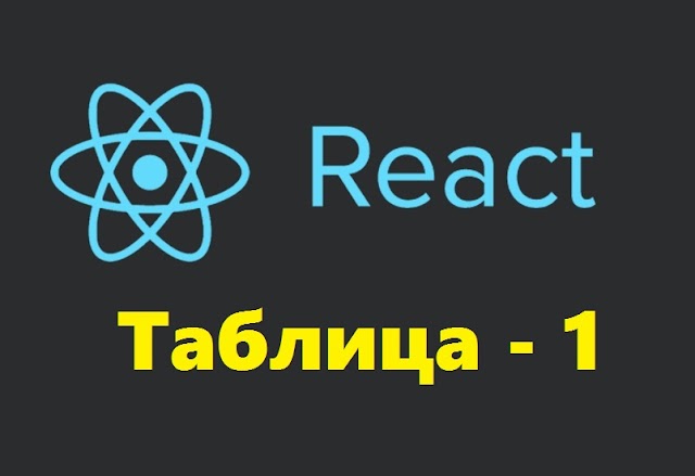 React - Интерактивная таблица. (I)