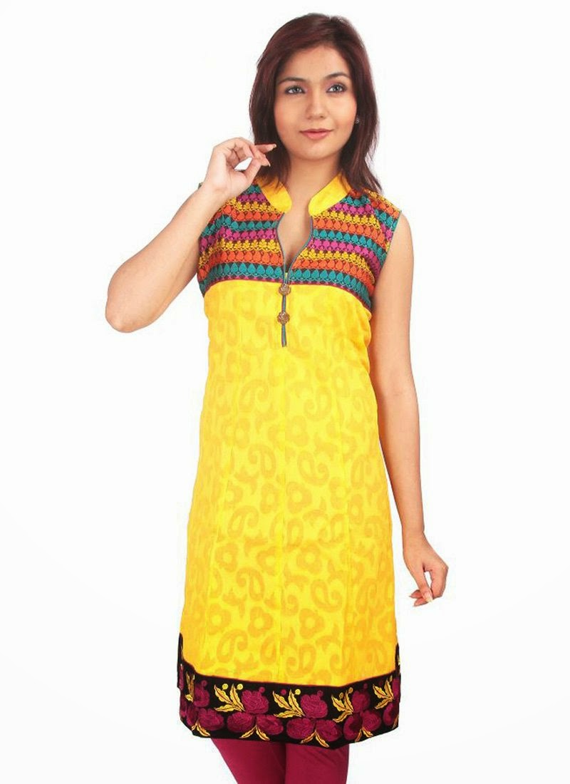 colourful kurti