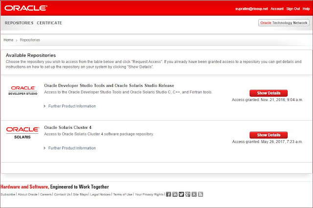 Supratim Sanyal's Blog: Official Solaris 11.3 OTN Repository Accesses Granted via OTN membership Supratim Sanyal's Blog: Official Solaris 11.3 OTN Repository Accesses Granted via OTN membership