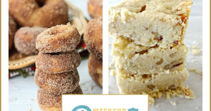 Sweet Little Bluebird: Baked Apple Cider Doughnuts - Weekend Potluck 292