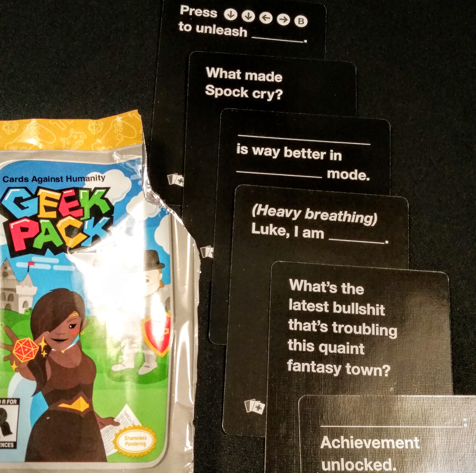 d4d6d8d10d12d20 Card Games Cards Against Humanity Geek and Fantasy Packs! WOOT!!!