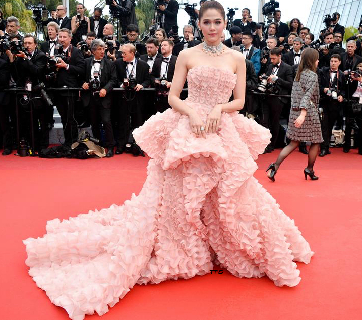 ralph and russo red dress