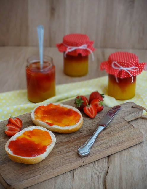 Erdbeer-Mango-Konfitüre (tolle Optik)