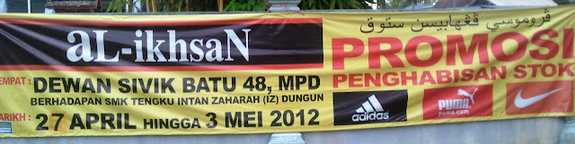 Johor Ke Terengganu. Jualan murah AlIkhsan