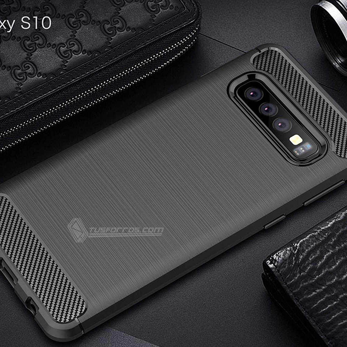 Samsung Galaxy S10 Forro Fibra De Carbono Anti-Shock Máxima Protección